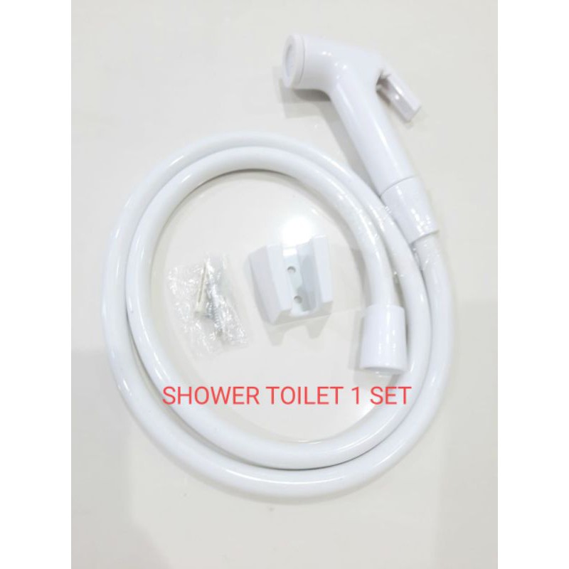 JET SHOWER BIDET TOILET PUTIH - JET SHOWER CEBOK KAMAR MANDI - KEPALA BIDET WHITE - SEMPROTAN SHOWER BIDET SET MURAH