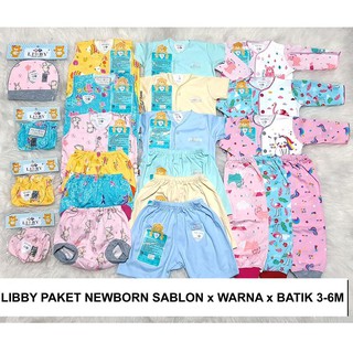 Promo Hari Ini PAKET  LIBBY  BORN 0 3 3 6M MOTIF BATIK MIX 