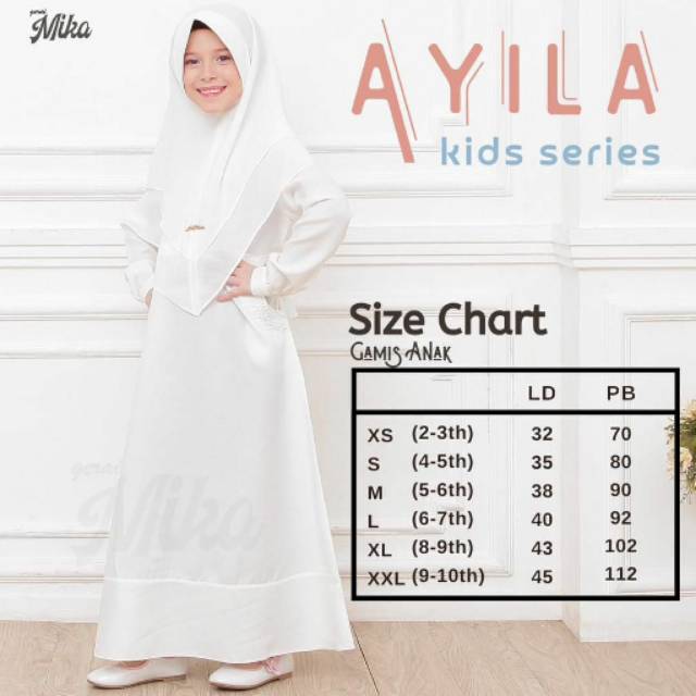Gamis Ayila Kids SET KHIMAR COUPLE FAMILY SET by GERAI MIKA