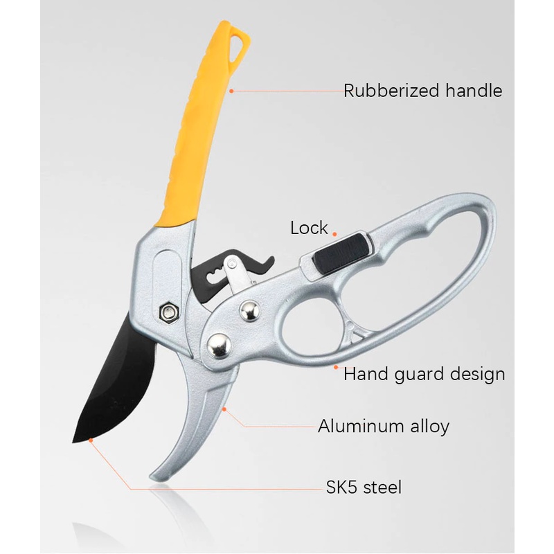 Gunting Ranting Dahan Pohon Kebun Bunga Rumput Taman Garden Pruning Shear Scissors