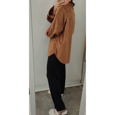 pocket oversized shirt/Corduroy import