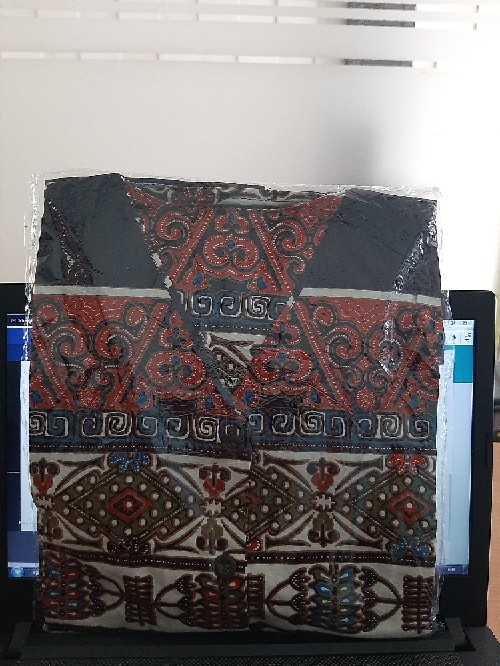 Cd2 - Atasan Baju Batik Wanita Muslimah / Hijaber / Busui Lengan Panjang Kancing Depan Katun Strecth