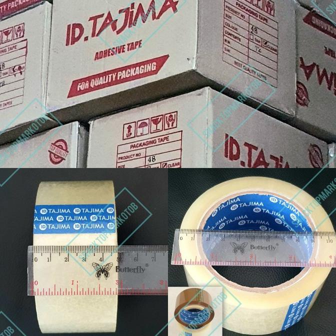 

Lakban Bening/Coklat Tajima BlueCore 2Inch(48MM) 90Yards Per DUS 72Pcs