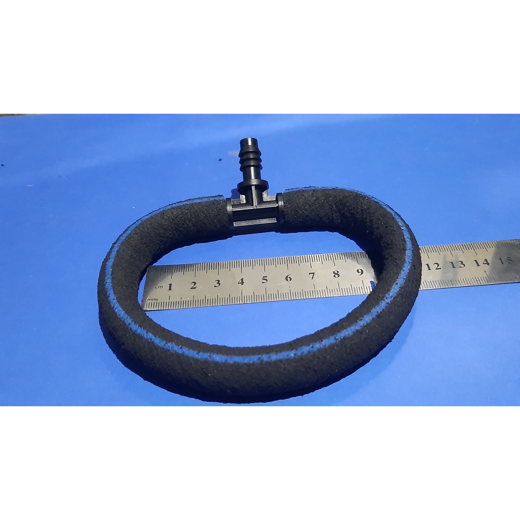 Selang Uniring Gelembung Aerasi Aerator/ Uniring aerasi 16/10+Konektor T 8/11 Ring Bubble 12cm
