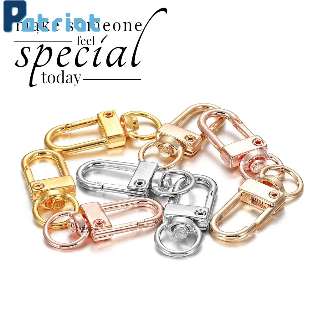 10Pcs DIY Zinc Alloy Key Chains Hook Buckle For Clothing and Luggage Chain