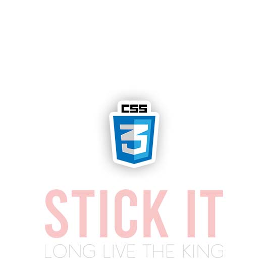 

Stiker sablon setrika DTF kaos baju sticker vinyl css 3 programmer 19