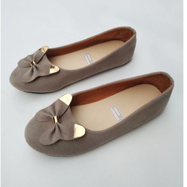 sepatu flat shoes anak pita lucu terbaru