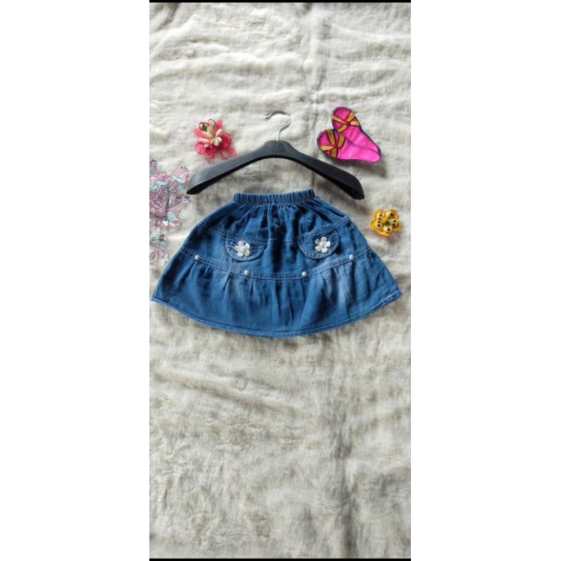 ROK Hotpants Anak Usia 1-8 Tahun / ROK Pendek Jeans Anak Perempuan Termurah / Bawahan Anak Perempuan