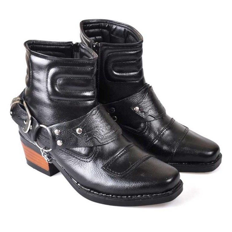 Sepatu Boots Kulit Koboi Pria CBR SIX NEC 431