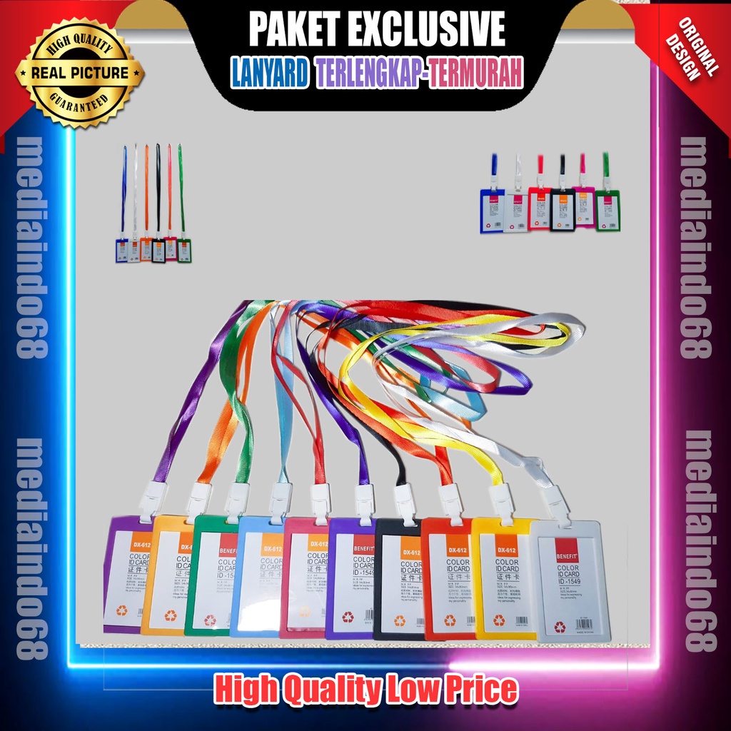 

GANTUNGAN ID CARD HOLDER WARNA ( PAKET MURAH )