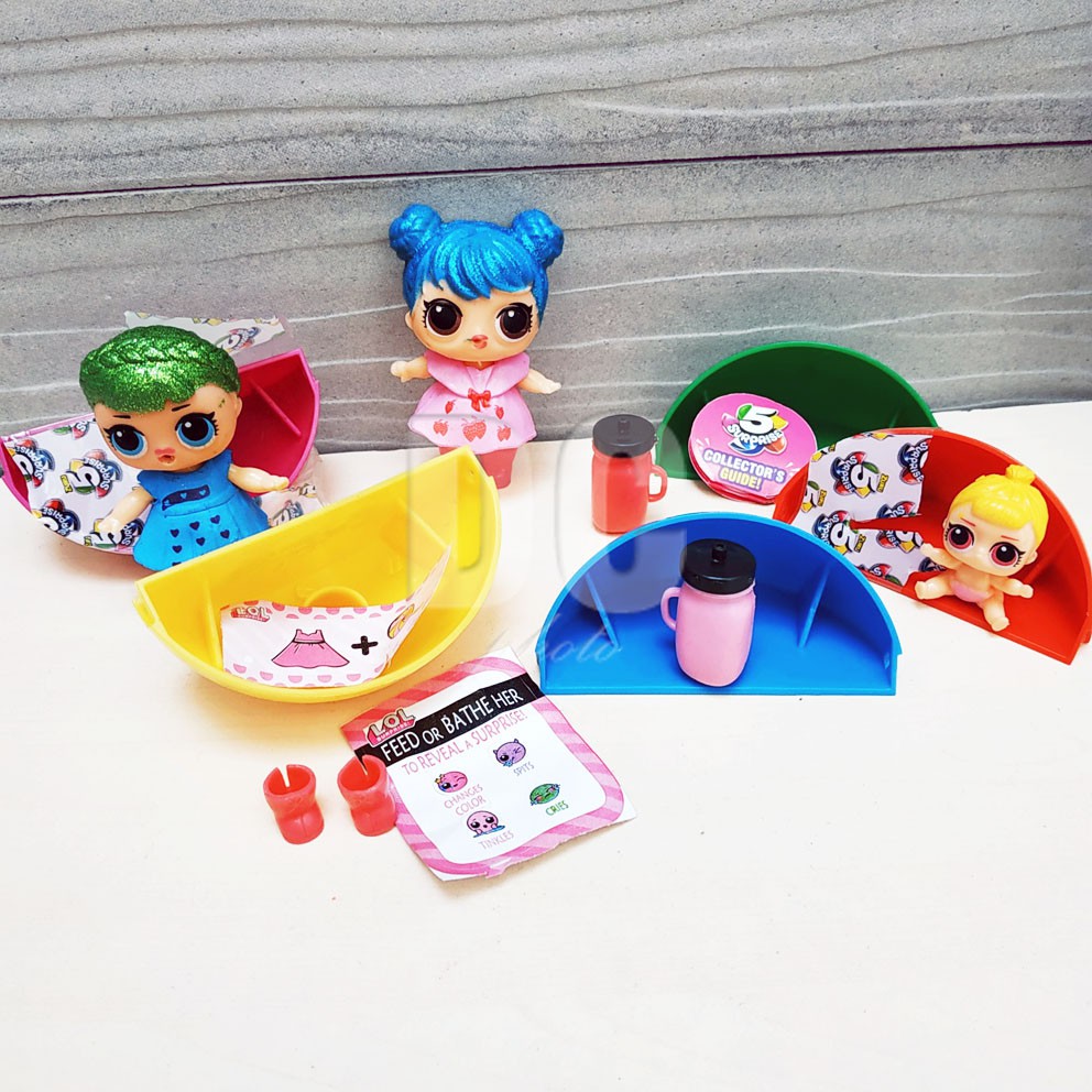 LOL The Cut Doll With 5in1 Surprise Ball Mainan Bola Kejutan Mini Figure LOL