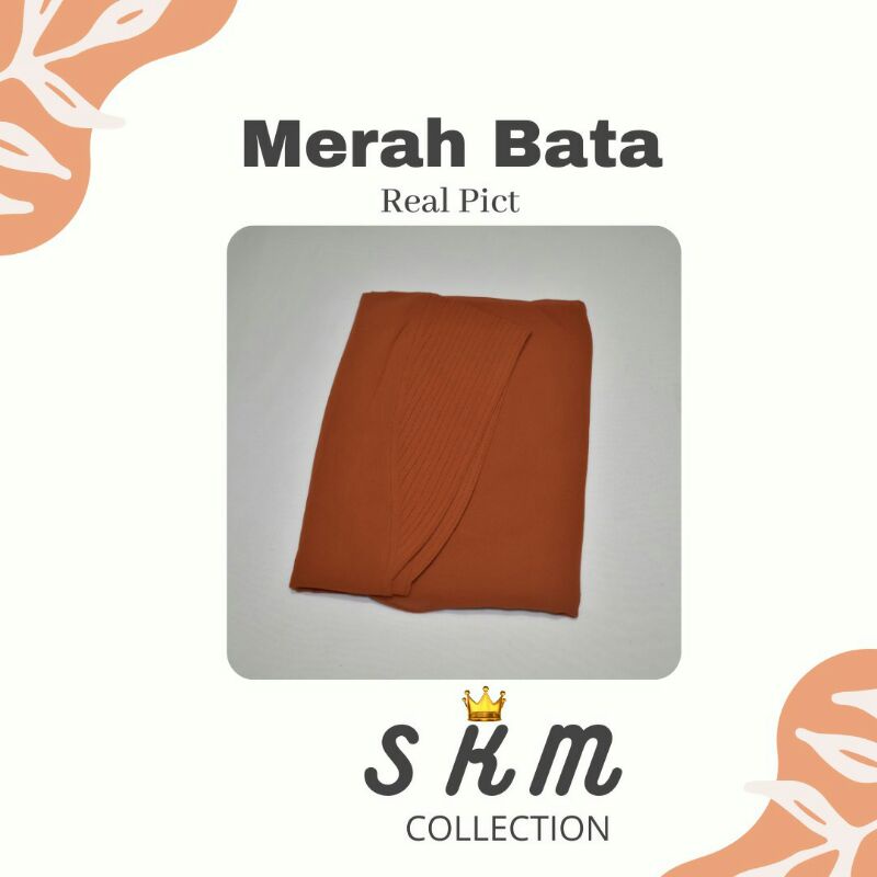 khimar instan LV ceruty beby doll premium hijab/ jilbab / kerudung LV ceruty dua layer premium-bata