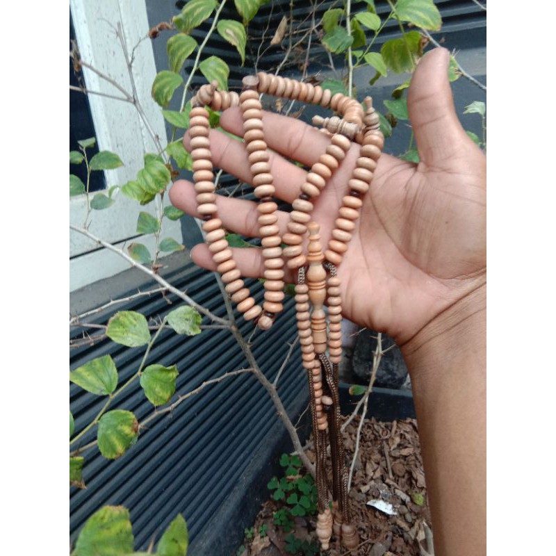 Tasbih Tijani cendana jawa 6x8mm Tasbih Tijani Yuser Tasbih Tijani murah Tasbeh Model Gepeng