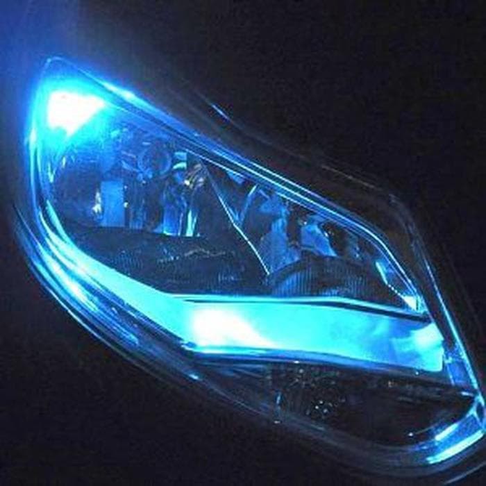 B43 Stiker Hybrid Biru Headlamp Headlight Stiker Lampu 