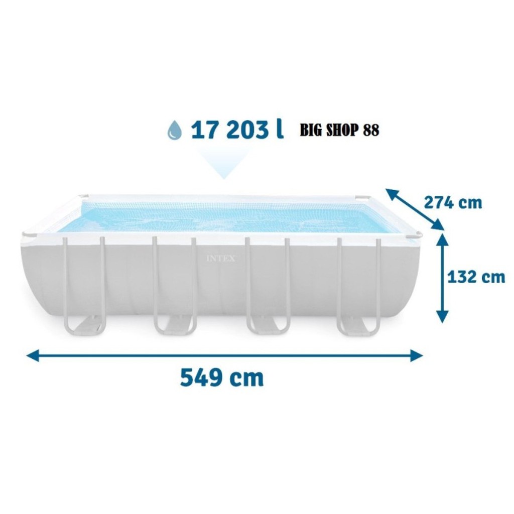 Promo Kolam Anak Murah INTEX KOLAM RENANG PORTABLE KOLAM RENANG ANAK JUMBO ULTRA PRISM FRAME POOL 5