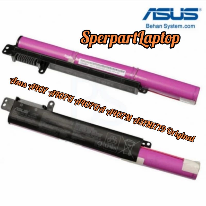 Baterai Laptop Asus A407 A407U A407UA A407M A31N1719 Original