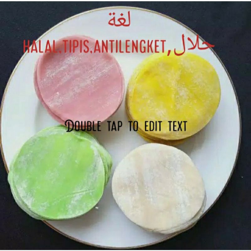 

5 KG KULIT SIOMAY DIMSUM PANGSIT BULAT TIPIS halal grosir