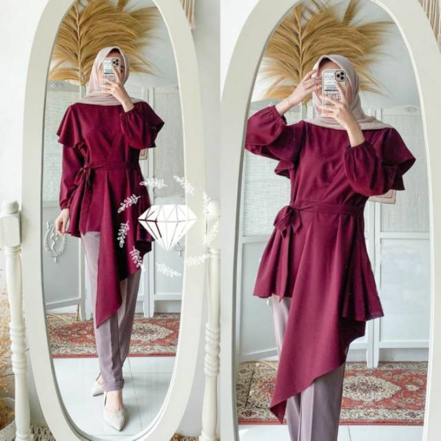 BLOUSE TIARA MOSCREPE