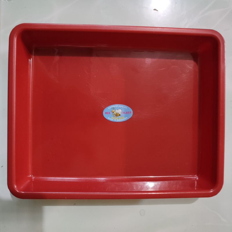 Nampan Bee Plast Plastik / Baki Loyang