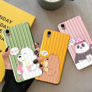 Soft Case Silikon Motif Kartun Beruang Warna Coklat untuk