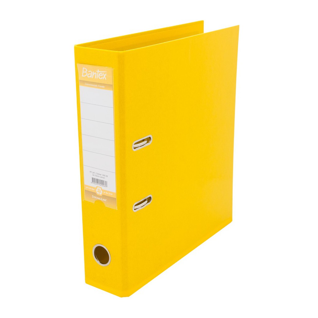 

Bantex Lever Arch File Ordner Plastic A4 7cm Lemon #1450 26