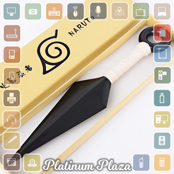 Pisau Kunai Plastik Ninja Naruto Cosplay - White`DJR7BR-