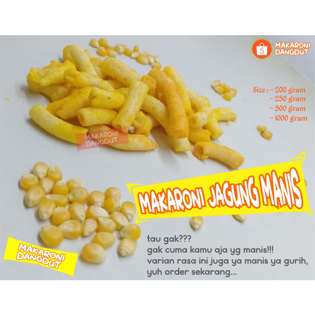 

Makaroni Dangdut - Jagung Manis 250 gram
