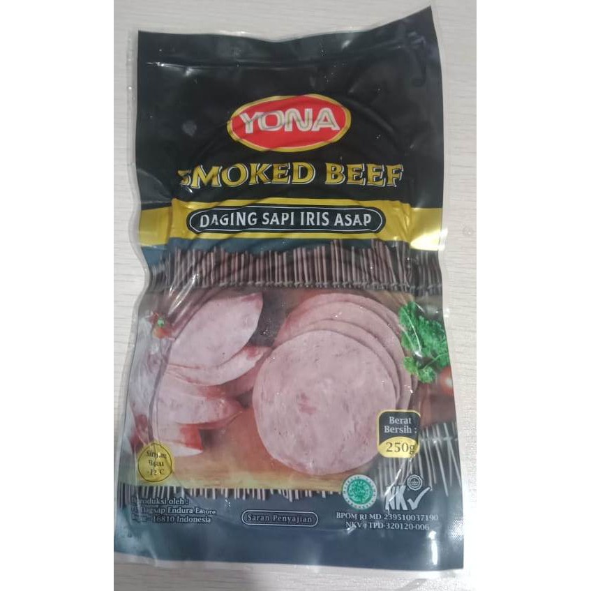 

YONA SMOKED BEEF 250 GR / DAGING ASAP