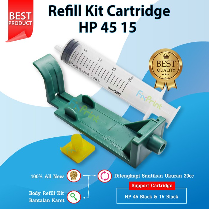 Refill Kit   Klip Penyedot Tinta Cartridge HP45 HP15 Murah