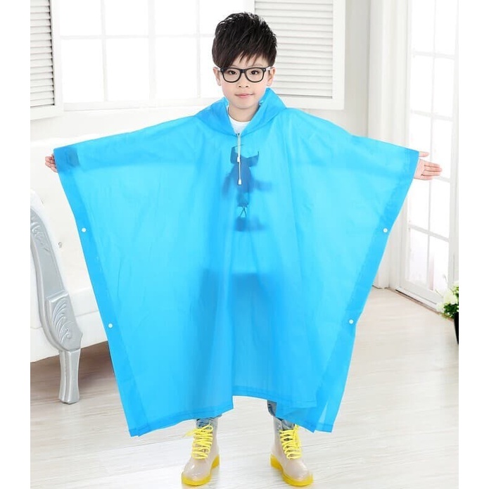 EVA Jas Hujan Ponco Anak Poncho Raincoat Lightweight