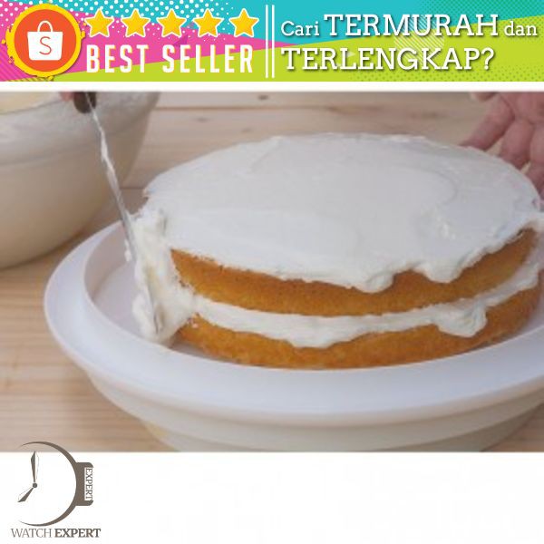 Pemotong Kue Adjustable Wire Cake Cutter Slicer Leveler - Silver