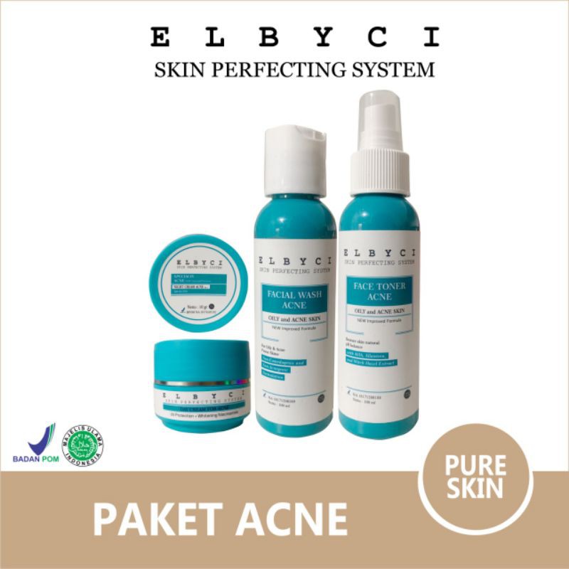 ELBYCI SKINCARE PAKET ACNE BASIC (JEWARAT & BRUNTUS)