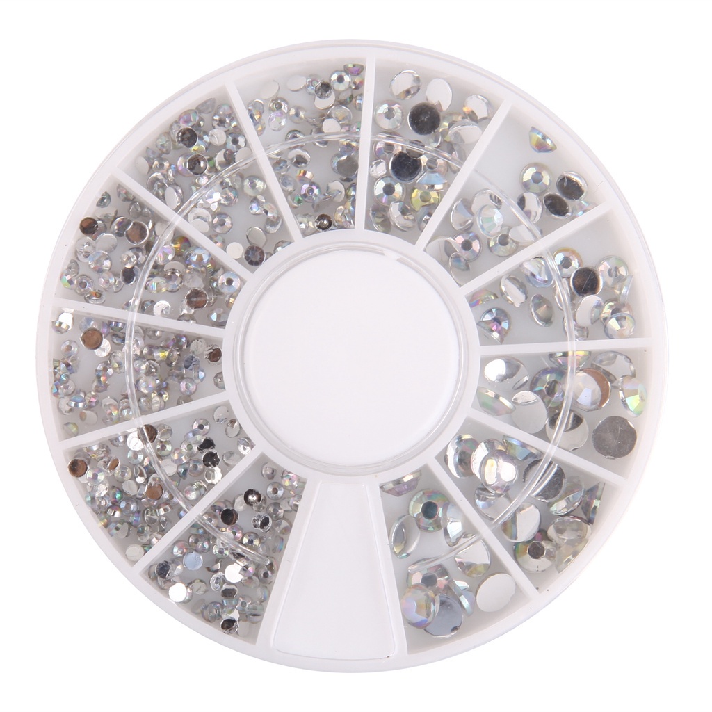 Tas Ransel Wanita Bahan Kanvas Warna Polos#Fondcutie#1 Kotak Berlian Imitasi Bentuk Hati Warna Campur Untuk Dekorasi Nail Art