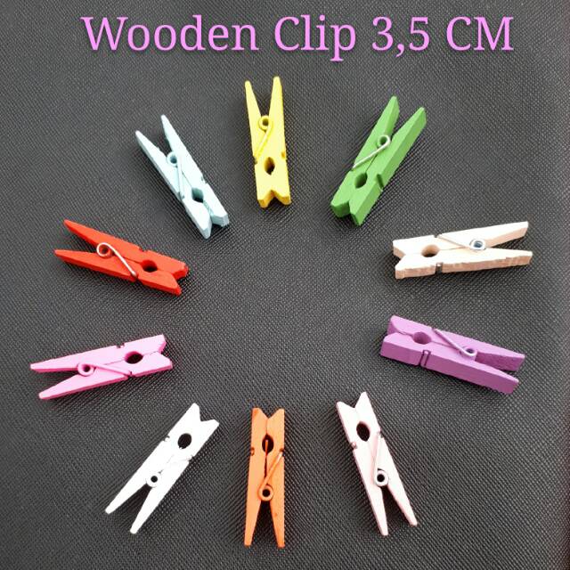 Wooden Clip Jepit Foto  kayu 3.5 CM