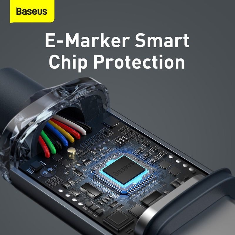 Baseus Kabel Crystal Shine Series Type C to Type C - Cable Data for Ipad, Android 1.2m - Garansi Resmi 6 Bulan
