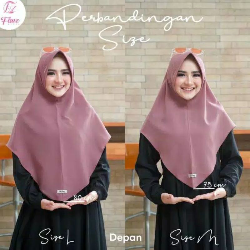 Ready Bergo Adibah by Fauz Hijab ukuran L