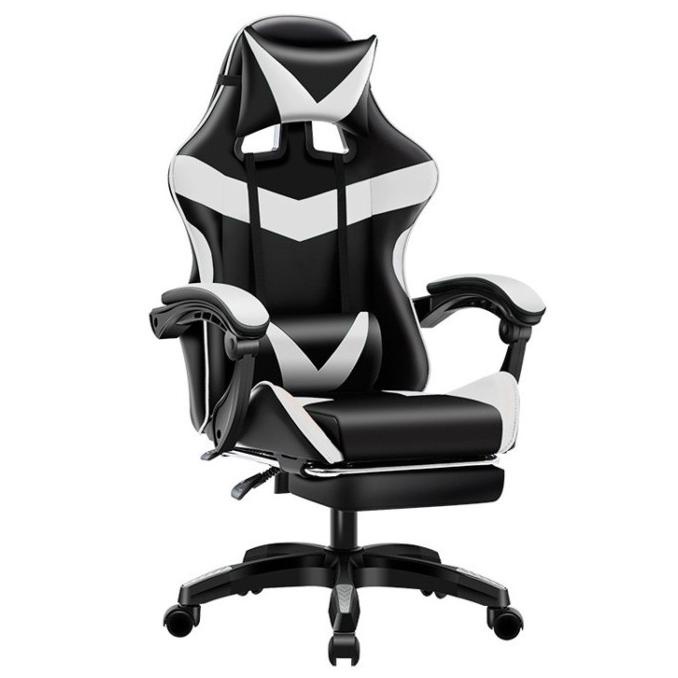 Jual KURSI GAMING CHAIR + FOOT REST PREMIUM GAMING CHAIR GONE