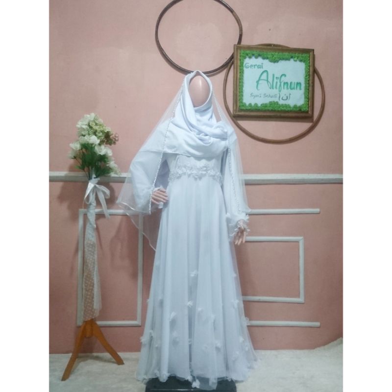 Gaun Akad Gaun Walimah Gaun Pengantin Syar'i