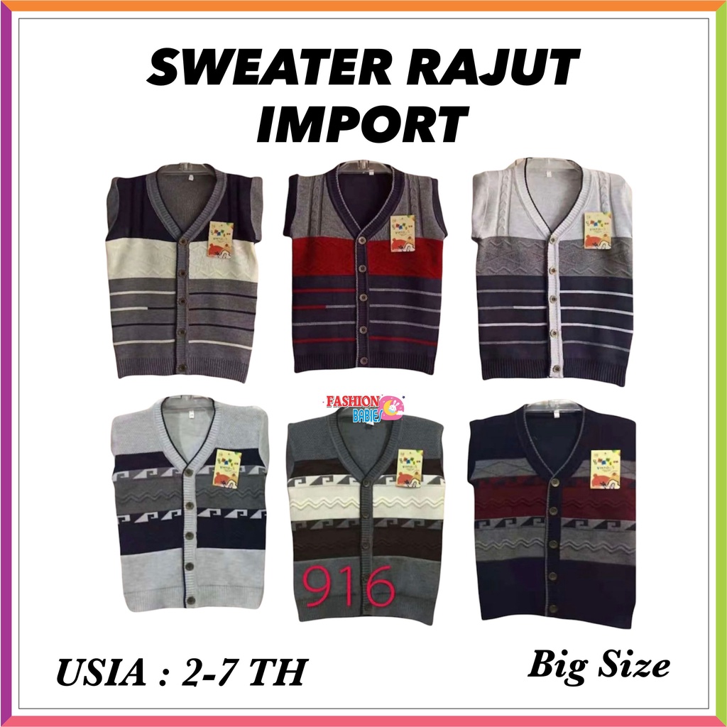 ❤ Fashionbabies ❤ SWEATER RAJUT IMPORT PREMIUM BIG SIZE / OUTWEAR