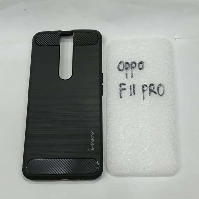 karet OPPO F11 PRO softcase ipaky OPPO F11 PRO silikon karet hitam