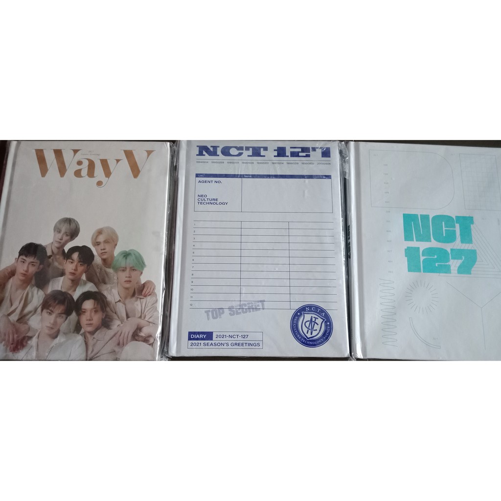 Hard Cover Diary Season Greetings NCT 127 2020 & 2021