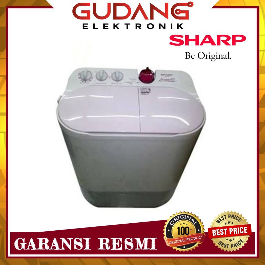 MESIN CUCI 2 TABUNG SHARP EST 77 FP PUREMAGIC SHARP EST 77FP 7KG