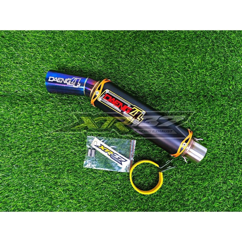 Knalpot DAENGSAI4 Hitam Canister Only Mio-Beat-Vario-Satria FU-Sonic-Vixion All Motor