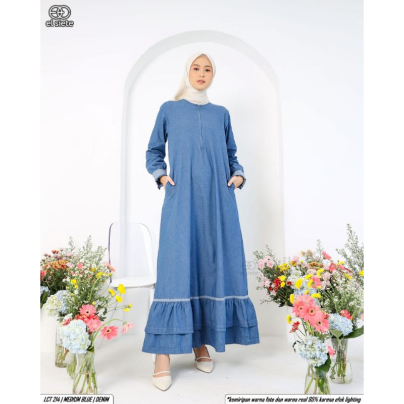 [COD] GAMIS SYARI LONGDRESS GAMIS ELSIETE || LCT 214