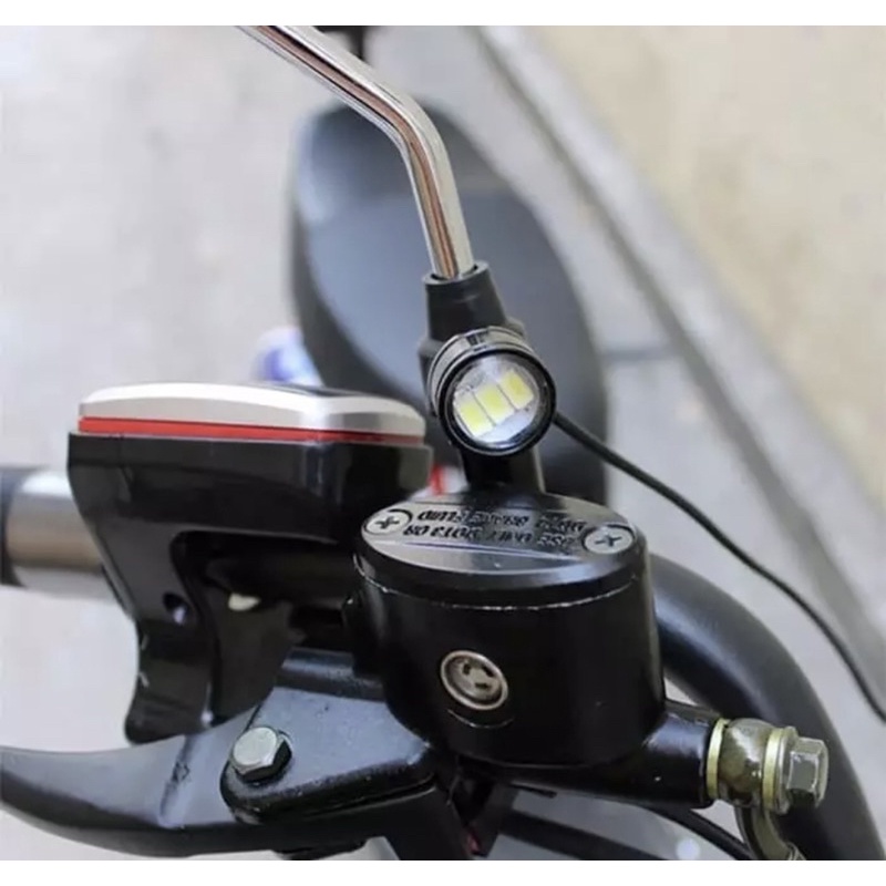 HOT SALE MATA ELANG STROBO EAGLE EYE FLASH STROBO KEDIP 3 LED DENGAN BRACKET SPION ISI 2 PCS