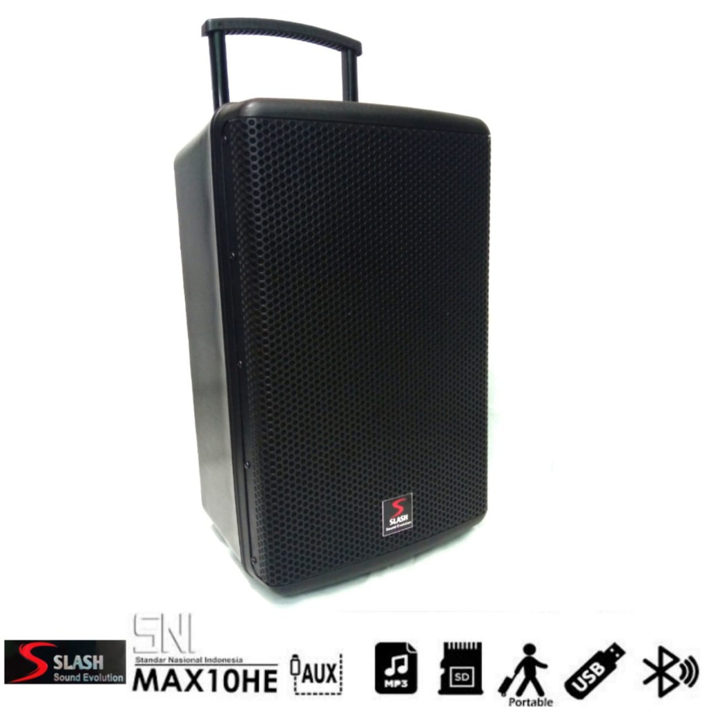 Speaker Portable SLASH MAX10HE wireless TWS Bluetooth 10 inch 150watt