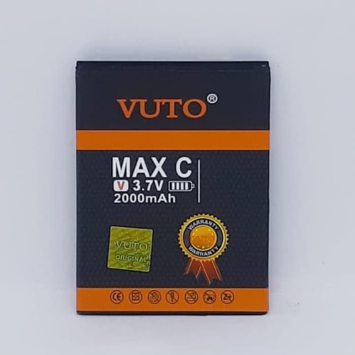 Double Power Battery Batre Baterai Vuto Andromax MAX C