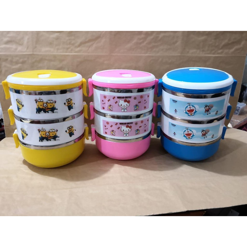 RANTANG KARAKTER 3 SUSUN / LUNCH BOX KARAKTER