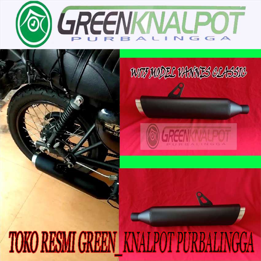 Knalpot Kawasaki w175 pnp tinggal pasang
