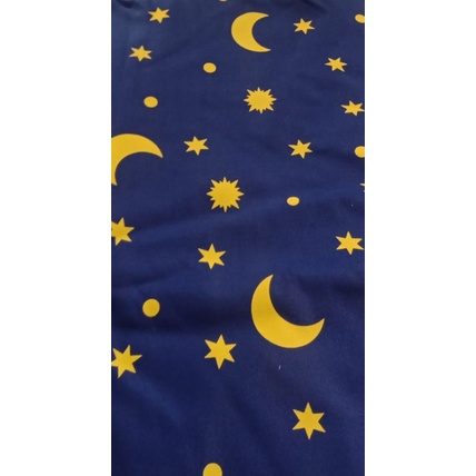 [COD] Sofa bayi GRATIS baby eye mask-Bulan bintang biru